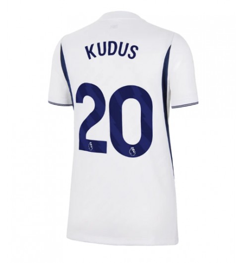 Tottenham Hotspur Mohammed Kudus #20 Domácí Dres pro Dámské 2026-27 Krátký Rukáv Tottenham Hotspur Mohammed Kudus #20 Domácí Dres pro Dámské 2026-27 Krátký Rukáv